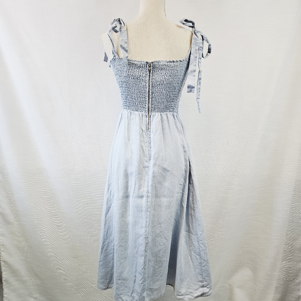Reformation Canyon 100% Linen Midi Dress size 0 - Picture 7 of 11